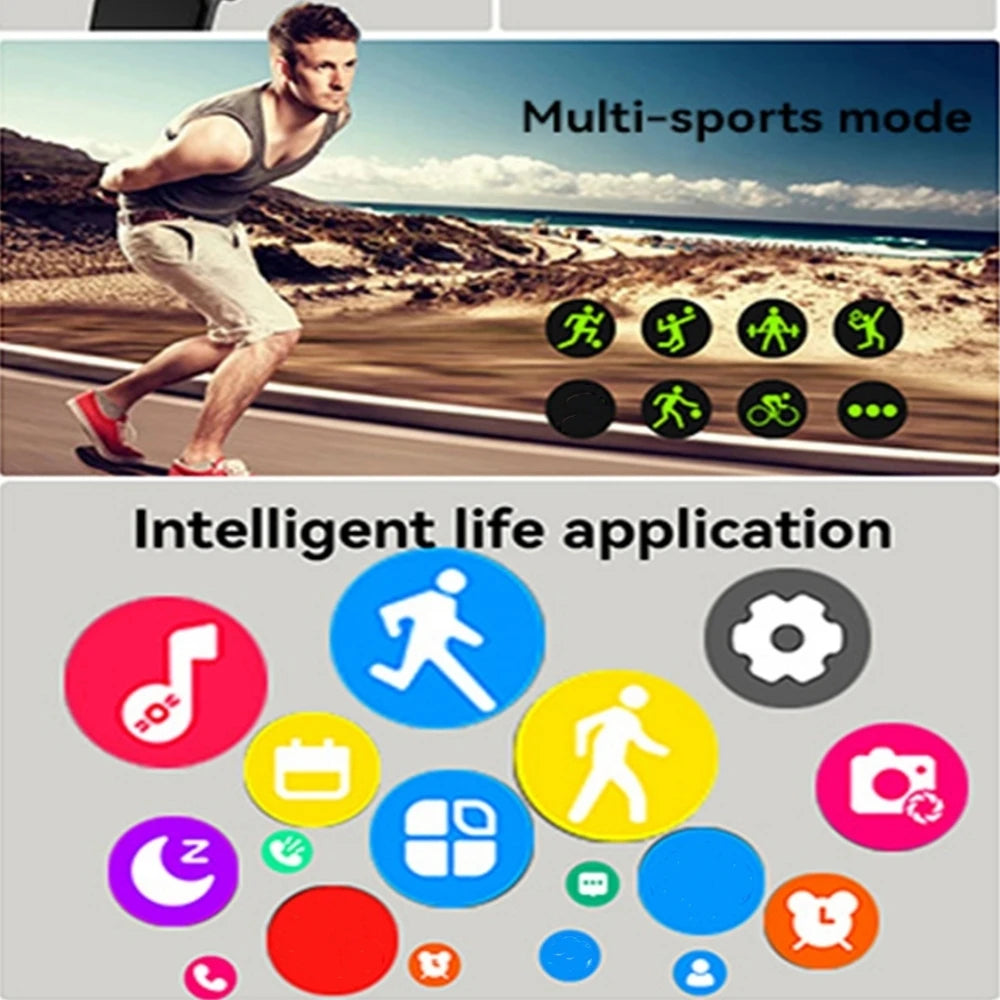 CHAONB Y68 Montre Connectée – Tracker Fitness avec Appels Bluetooth & Suivi Santé