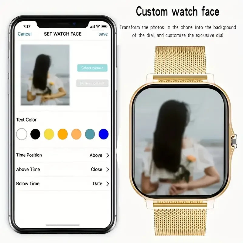 Montre Connectée KESHUYOU - Écran 1,69", Appels Bluetooth, Suivi Santé Complet, Étanche
