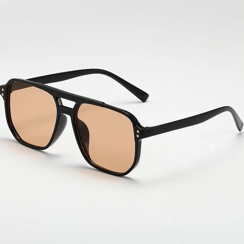 Lunettes de Soleil Vintage Unisexe – Monture Carrée, Verres UV400