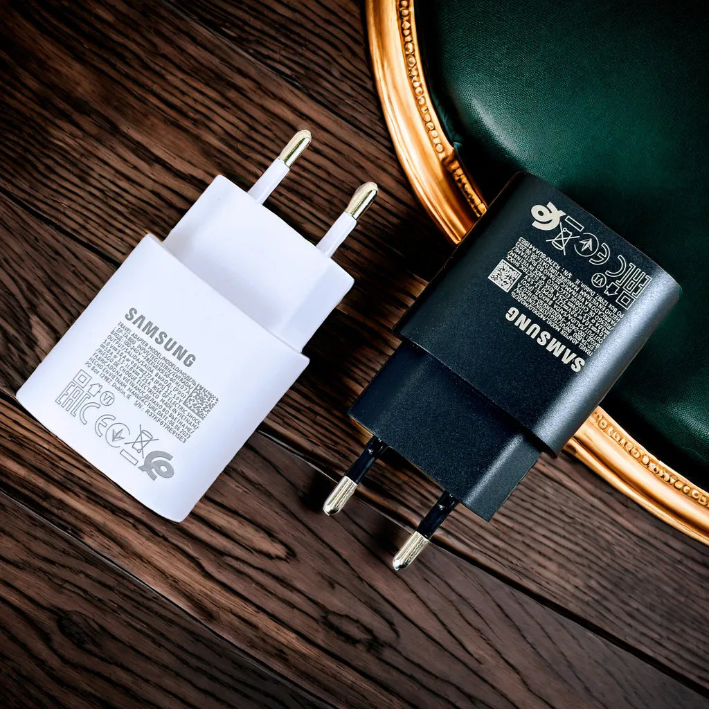 Chargeur Samsung Original 25W Type C – Charge Rapide Super Fast pour Galaxy A12 A13 A14 A23 F12 F14 A90 S10 5G Note 10+ avec Câble