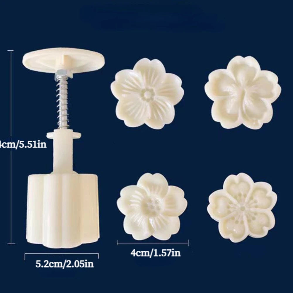 Moule à Gâteaux de Lune Fleur en Plastique - Set 4/6 Pièces, Emporte-Pièce & Décoration Fondant | FSMHOME