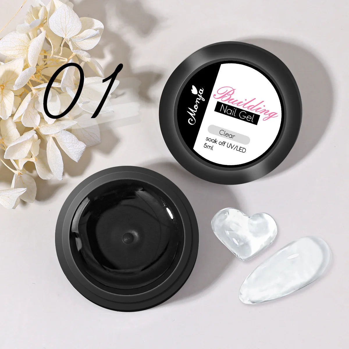 Gel 3D pour Ongles – Overlay Dur Longue Durée, Formes 3D Nœud, Géométrique, Lettres, Qualité Salon