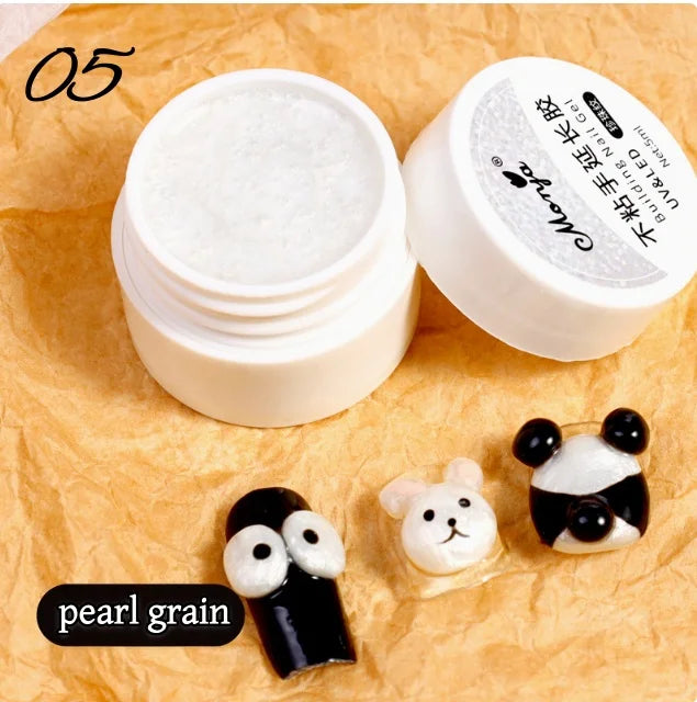 Gel 3D pour Ongles – Overlay Dur Longue Durée, Formes 3D Nœud, Géométrique, Lettres, Qualité Salon