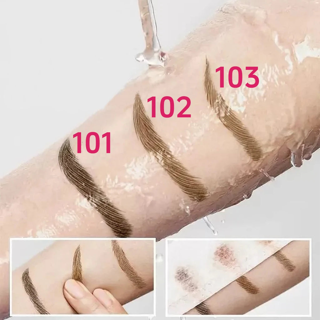 Crayon Sourcils Liquide Waterproof – Design 4 Têtes | Longue Tenue