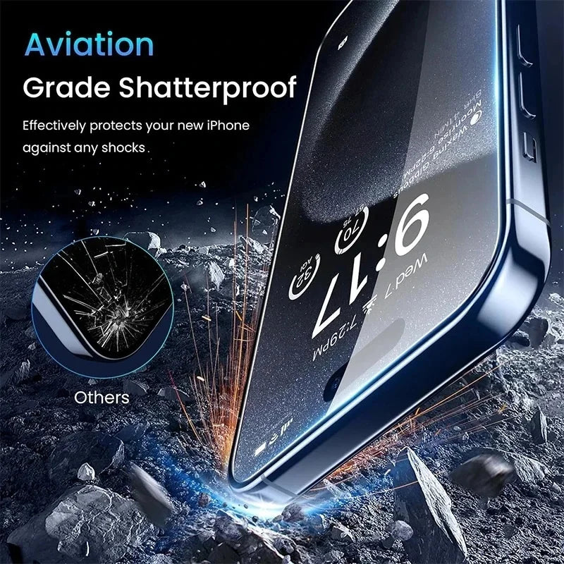 Protection d'écran privée pour iPhone 17 Pro Max – Verre anti-espion pour iPhone 16 15 14 13 12 11 Pro Max – Film de confidentialité iPhone 17 Pro