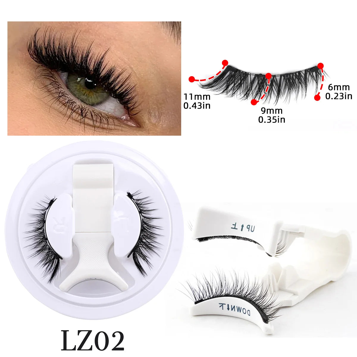 Faux Cils Magnétiques 3D – Natural, Fluffy & Réutilisables | Sans Colle