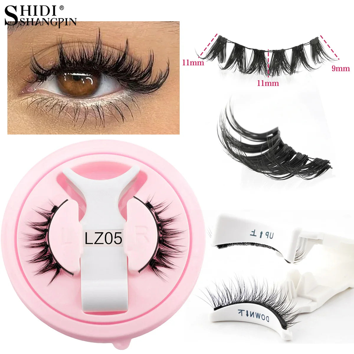 Faux Cils Magnétiques 3D – Natural, Fluffy & Réutilisables | Sans Colle