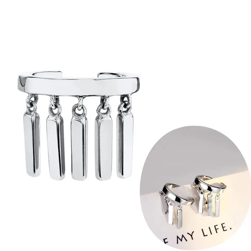 1 PCS Plated 24K High-end Geometric Design Ear Clip Women Without Perforated Geometric Cartilage Exquisite Jewelry Earrings Gift