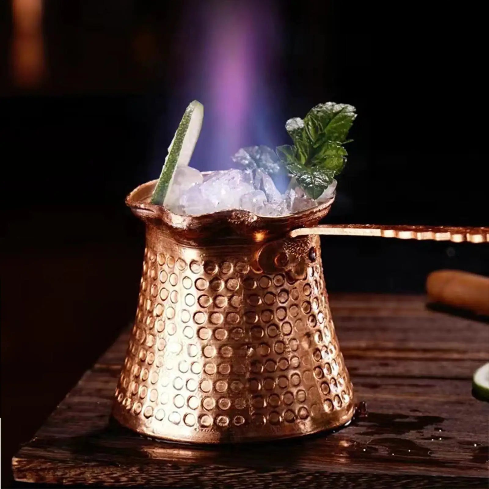 Turkish Coffee Pot Long Handle Vintage Coffee Maker Wide Mouth Coffee Maker Classic Coffee Pot for Turkish Coffee Arabic Coffee