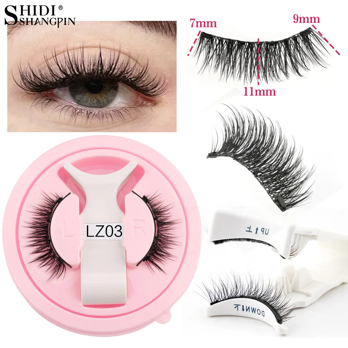 Faux Cils Magnétiques 3D – Natural, Fluffy & Réutilisables | Sans Colle
