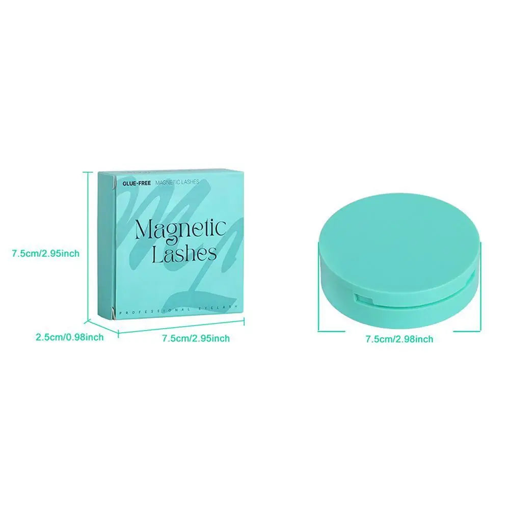 Magnetic Fake Eyelashes Set Reusable 3D Glue-free Waterproof Natural False Eyelashes With Travel-friendly Applicator