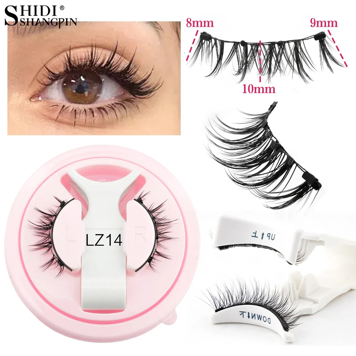 Faux Cils Magnétiques 3D – Natural, Fluffy & Réutilisables | Sans Colle
