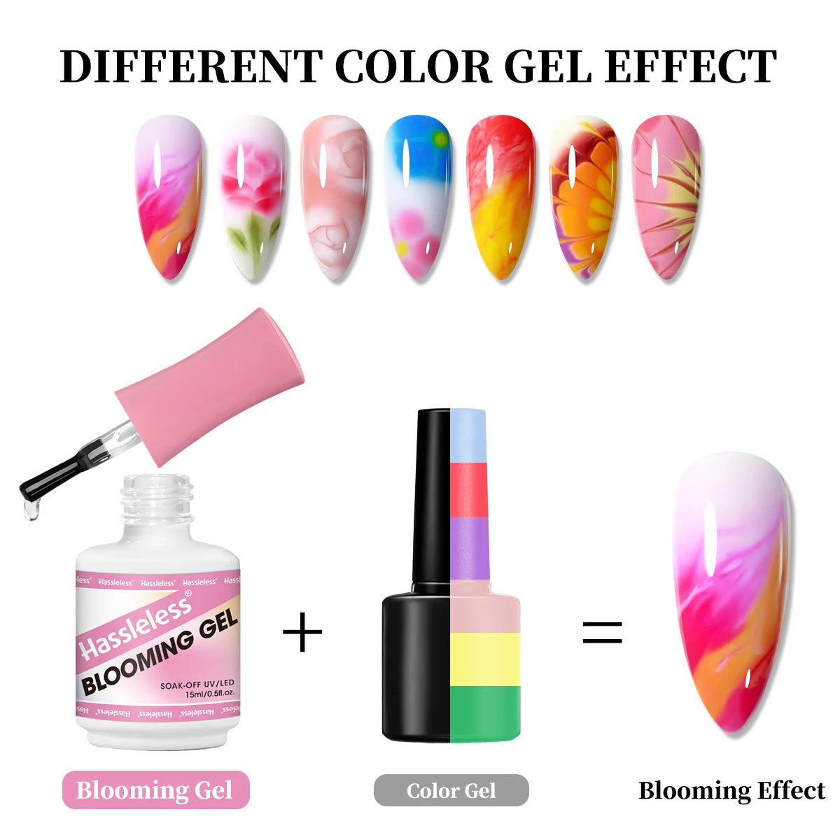 Gel Blooming pour Ongles 15ml – Effet Fleuri pour Nail Art