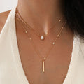 Collier Femme Pendentif Cœur Zircon Cubique – Chaîne Maille, Alliage & Cuivre, Style Tendance