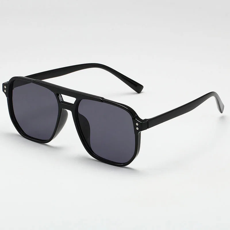 Lunettes de Soleil Vintage Unisexe – Monture Carrée, Verres UV400