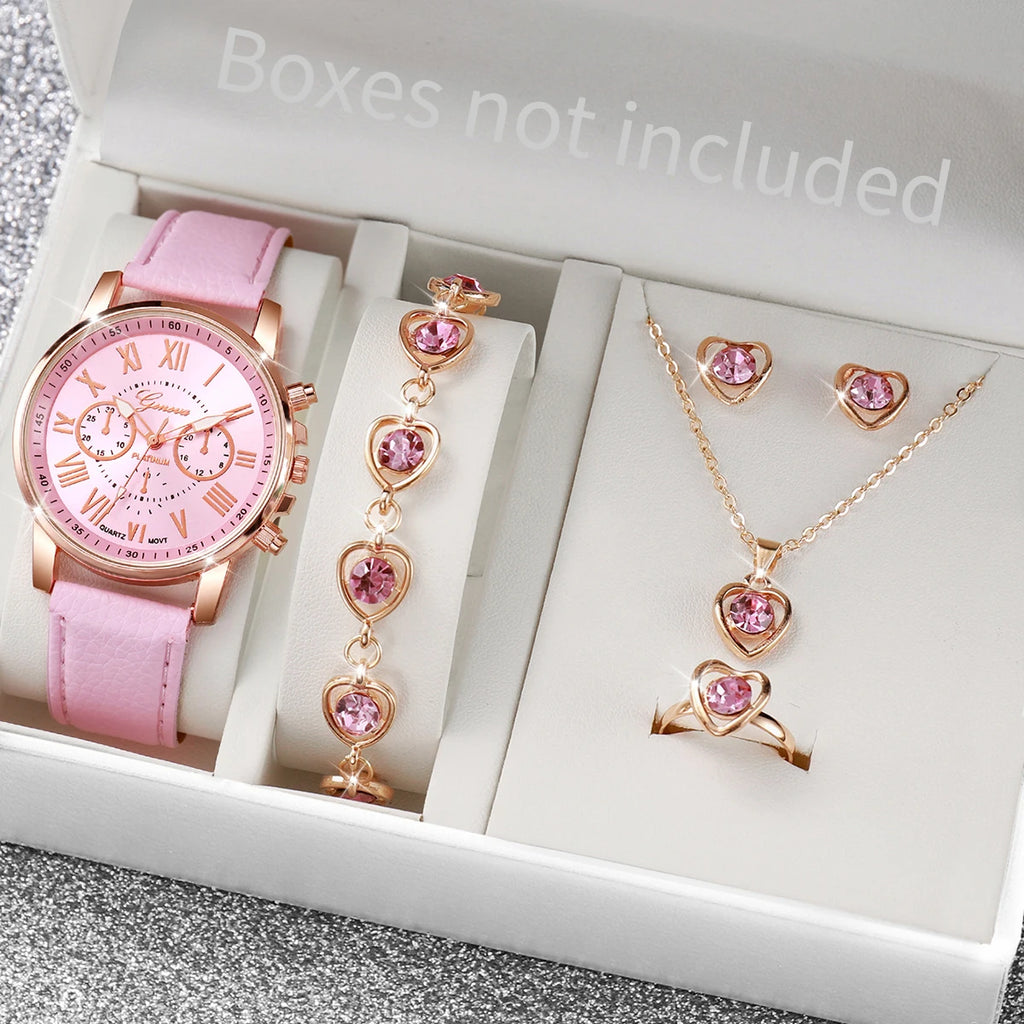 Montre Femme Quartz V248 – Cadran 42mm, Bracelet Cuir, Style Fashion & Casual