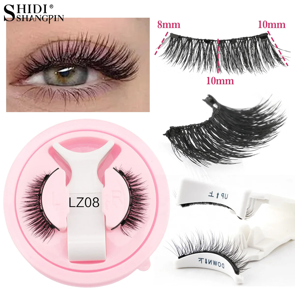 Faux Cils Magnétiques 3D – Natural, Fluffy & Réutilisables | Sans Colle