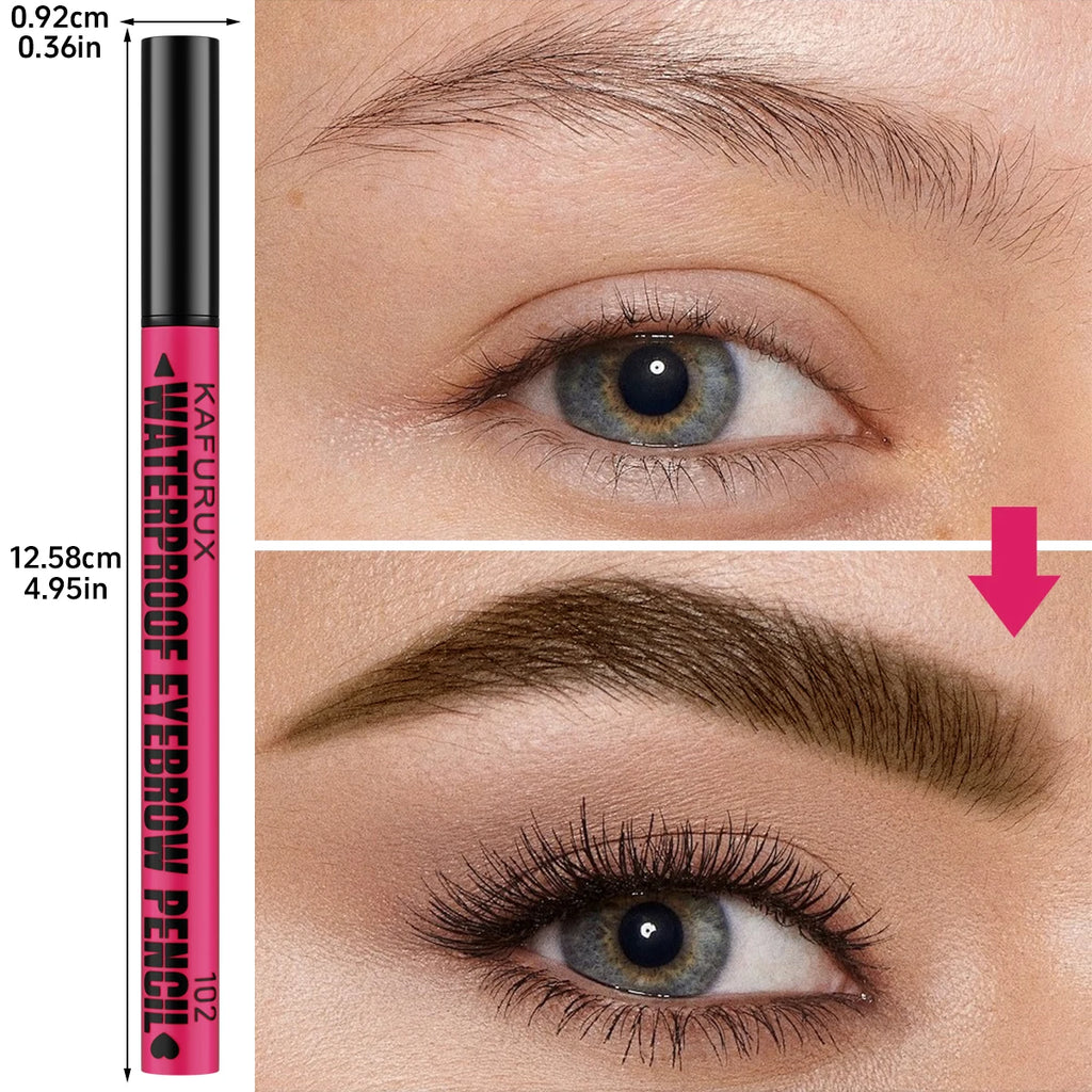 Crayon Sourcils Liquide Waterproof – Design 4 Têtes | Longue Tenue