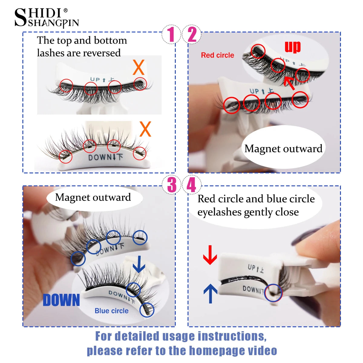 Faux Cils Magnétiques 3D – Natural, Fluffy & Réutilisables | Sans Colle