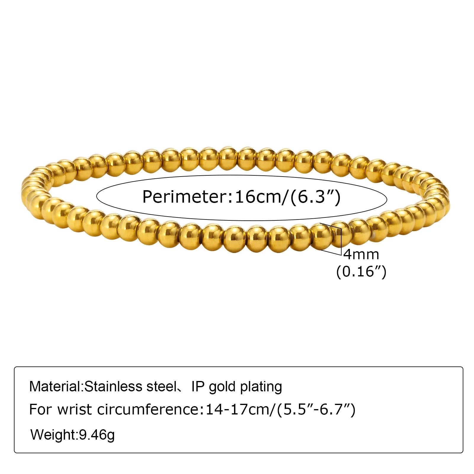 Non Tarnish Stainless Steel Bracelet Gold Plated Stackable for Women, Thin Herringbone Chain Bracelet Waterproof Jewelry Gift