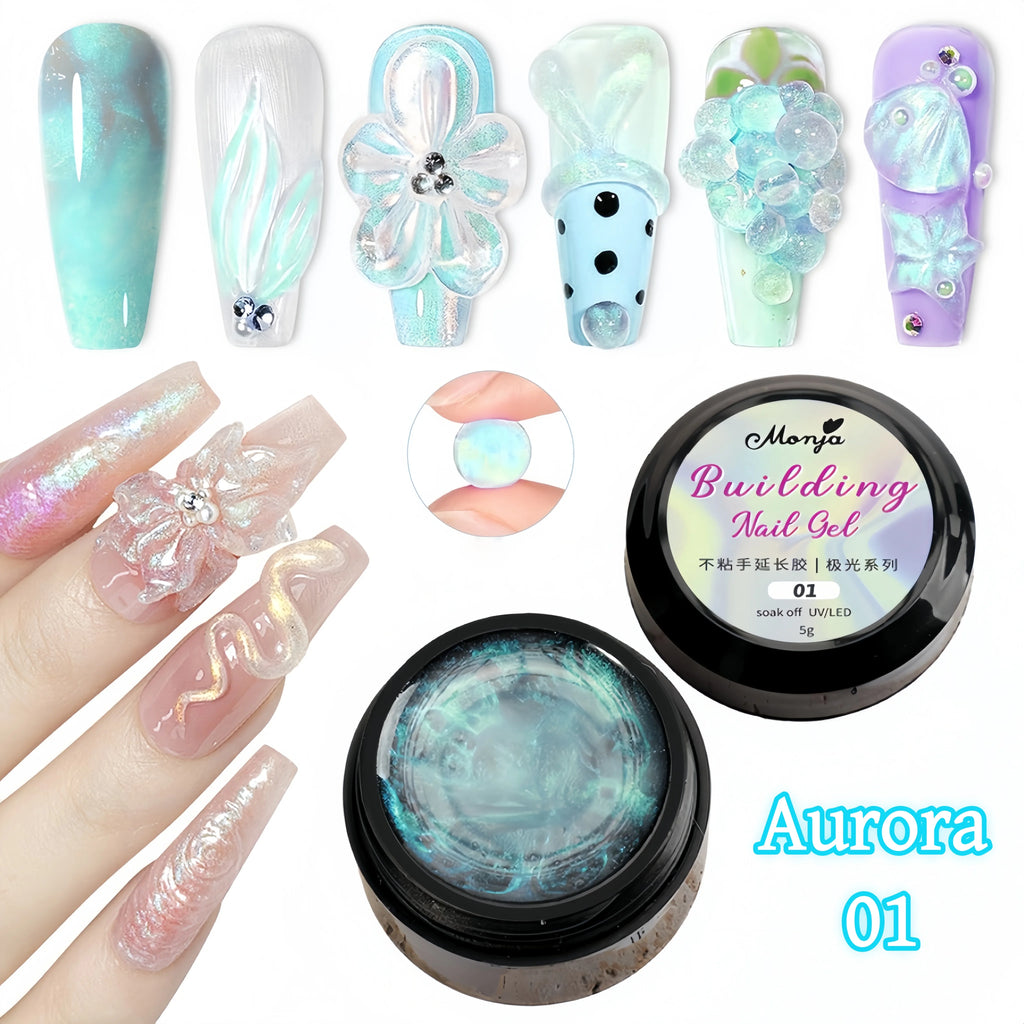 Gel 3D pour Ongles – Overlay Dur Longue Durée, Formes 3D Nœud, Géométrique, Lettres, Qualité Salon