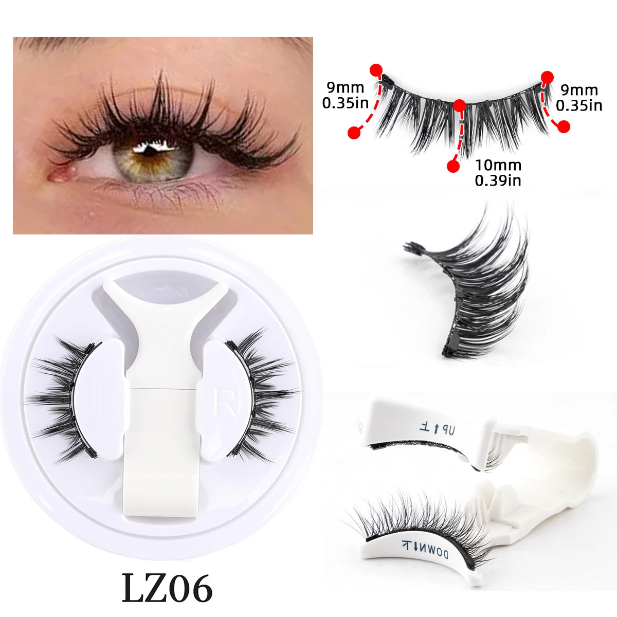 Faux Cils Magnétiques 3D – Natural, Fluffy & Réutilisables | Sans Colle
