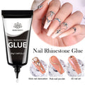 BORN PRETTY 30ml Rhinestones Glue Nail Gel Polish For Manicure Transparent Nail Art Sticky Gel Strong Jewelry Decorations