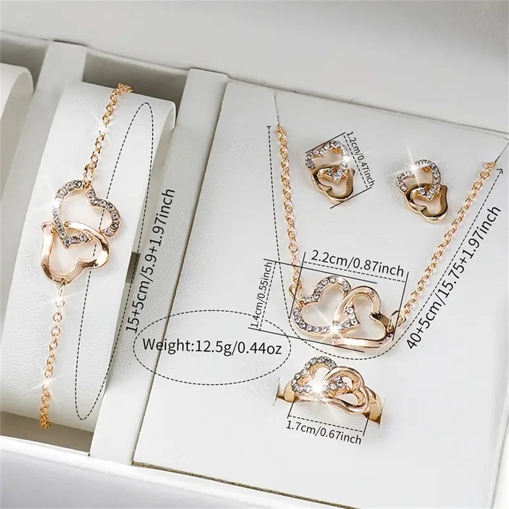 Montre Femme Quartz 006 – Set Bijoux Papillon, Cadran Sans Chiffres, Bracelet Résine