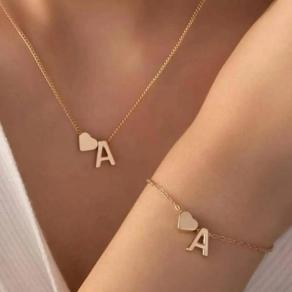 Collier Pendentif Lettre Femme – Chaîne O, Alliage Zinc, Style Bohème & Romantique
