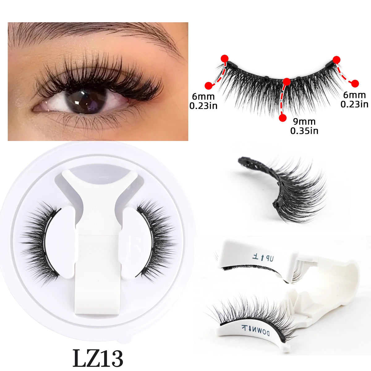 Faux Cils Magnétiques 3D – Natural, Fluffy & Réutilisables | Sans Colle